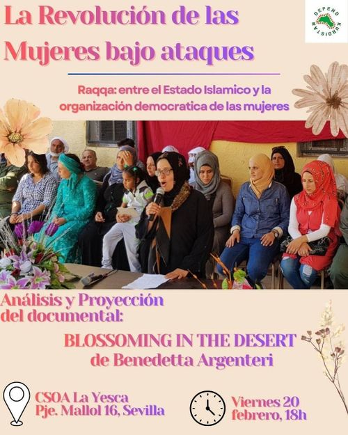 PROYECCIÓN Y DISCUSIÓN SOBRE LA SITUACIÓN EN LA SIRIA DEL NORTE Y DEL ESTE - historia y perspectivas desde la Revolución de las Mujeres