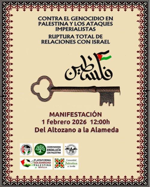Manifestación contra el genocidio en Palestina y los ataques imperialistas