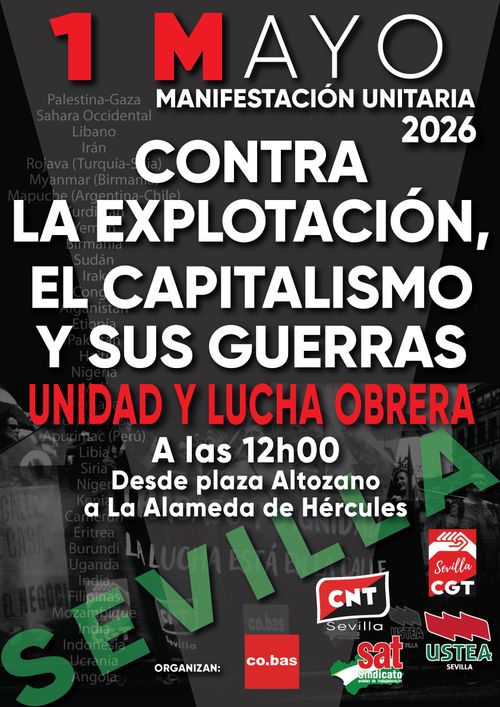 1º MAYO Manifestación unitaria Sevilla