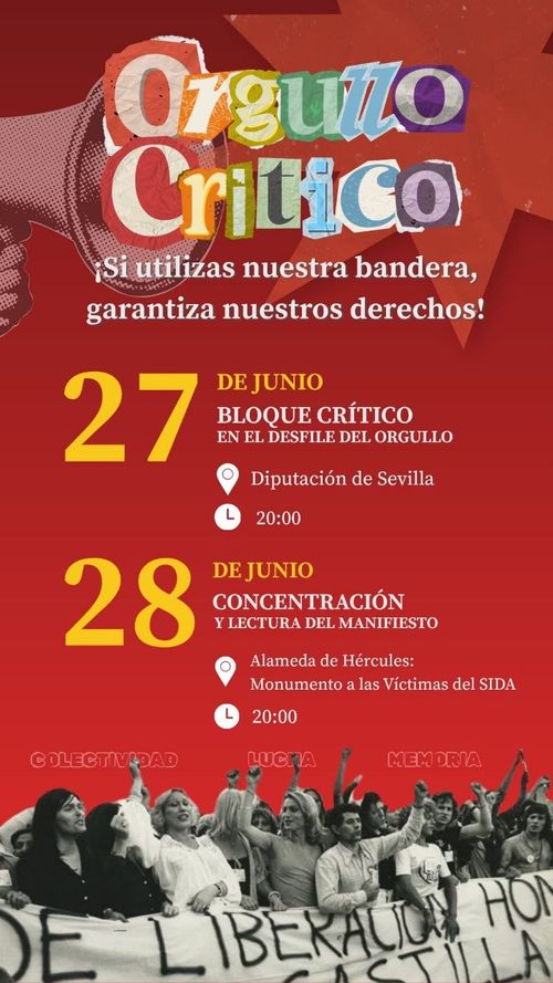 Concentración Orgullo Crítico 