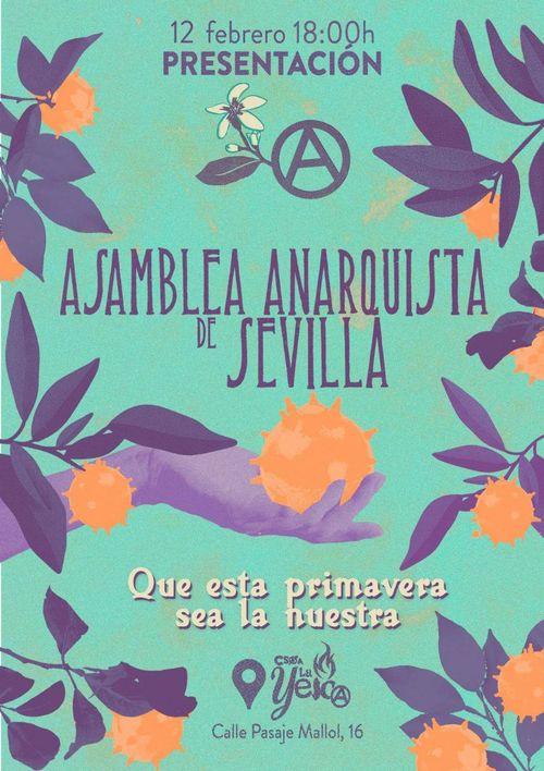 Presentación de la Asamblea Anarquista de Sevilla