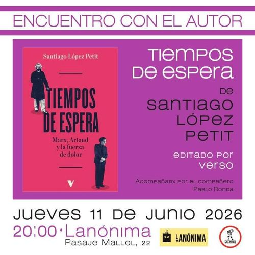 Encuentro con el Autor del libro TIEMPOS DE ESPERA