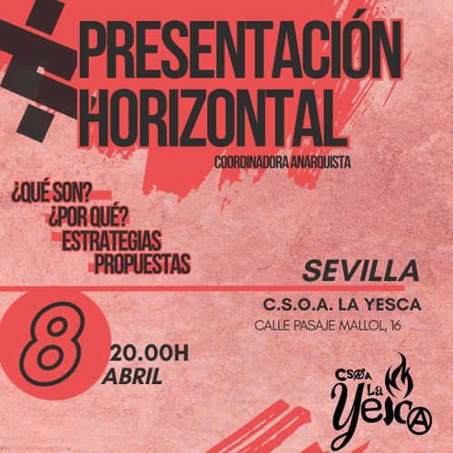 Presentación de la Coordinadora Anarquista Horizontal