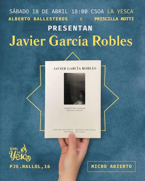 Presentación libro bilingüe "Javier García Robles"