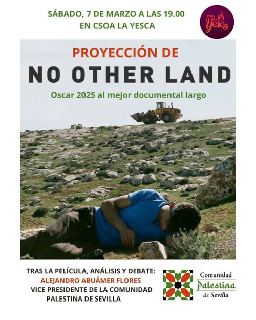 Proyección Documental "No Other Land" + Análisis y debate
