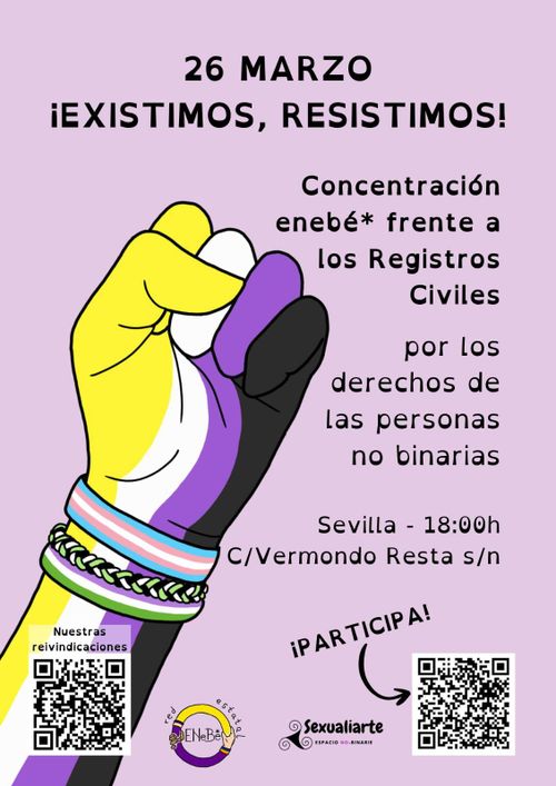 26 de marzo: Personas no binarias: ¡Existimos, resistimos!